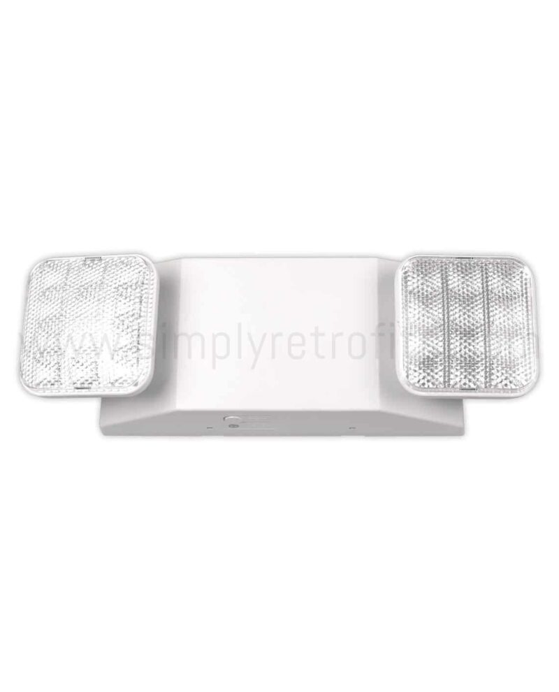 Dual Head Emergency Light With Battery (120V-347V)