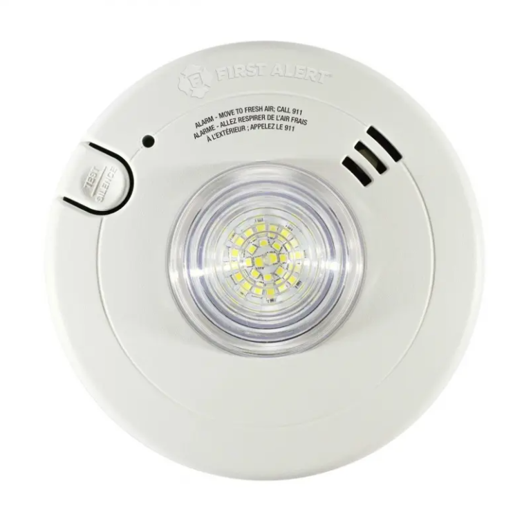 BRK 3-in-1 Combination Smoke & Carbon Monoxide Alarm with LED Strobe ...